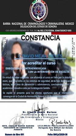 Emboscada y Contra Emboscada con la intervención del Escolta