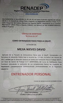 Cédula Permanente (trasera)