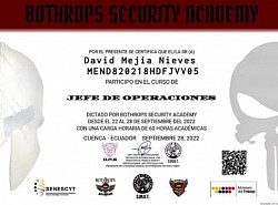 Jefe de Operaciones